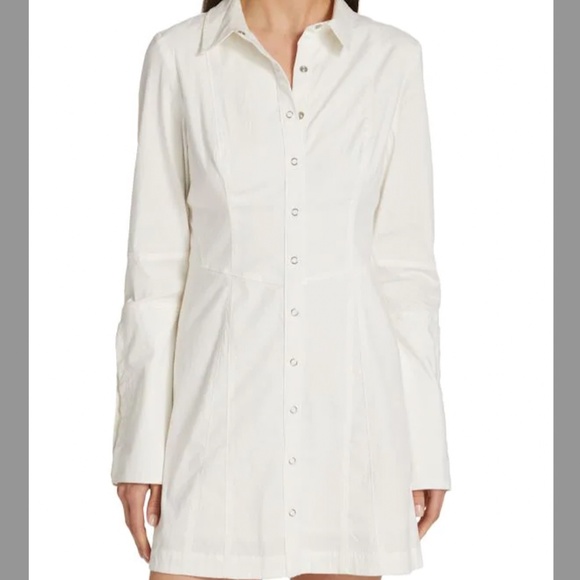Free People Thea Mini Dress in white Size M - Picture 4 of 4